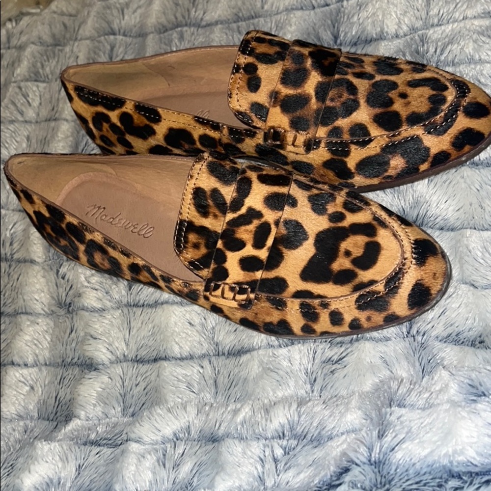 Madewell Leopard Penny Loafers